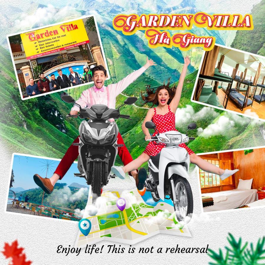 Garden Villa Homestay And Tour Motorbike&Car For Rent Ха Жианг Екстериор снимка